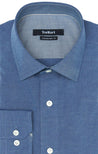 STANTON BLUE BUTTON DOWN DRESS SHIRT - CASUAL /FORMAL EVENT - FRONT VIEW