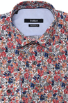 BOWERY PRINT BUTTON DOWN DRESS SHIRT - CASUAL /FORMAL EVENT - FRONT VIEW