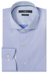 ANDERSON BLUE BUTTON DOWN DRESS SHIRT - CASUAL /FORMAL EVENT - FRONT VIEW