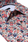 BOWERY PRINT BUTTON DOWN DRESS SHIRT - CASUAL /FORMAL EVENT - SIDE VIEW