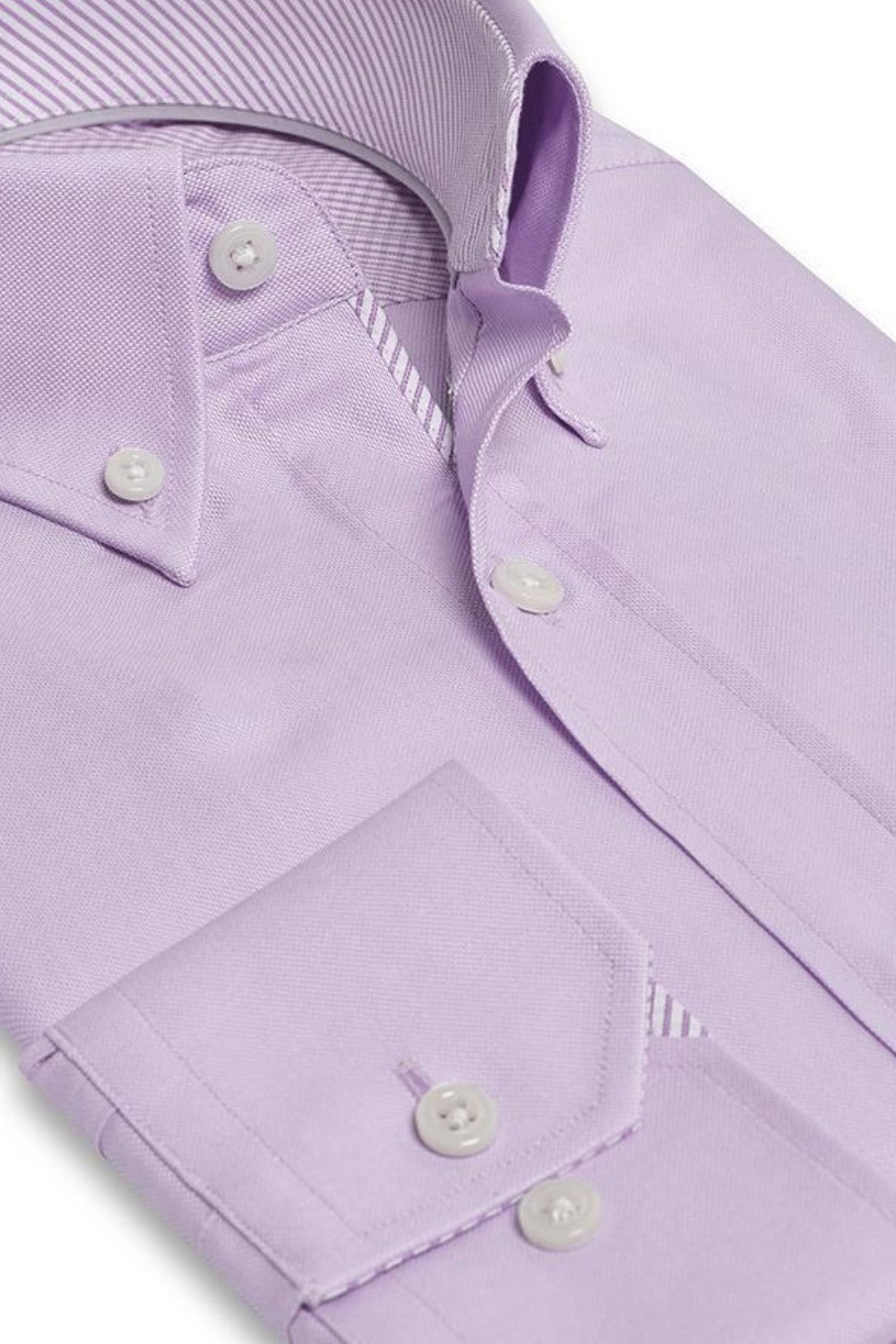 FRANKLIN PINK BUTTON DOWN DRESS SHIRT - CASUAL /FORMAL EVENT - SIDE VIEW
