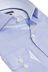 ANDERSON BLUE BUTTON DOWN DRESS SHIRT - CASUAL /FORMAL EVENT - SIDE VIEW