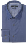 MERCER NAVY BLUE BUTTON DOWN DRESS SHIRT - CASUAL /FORMAL EVENT - FRONT VIEW