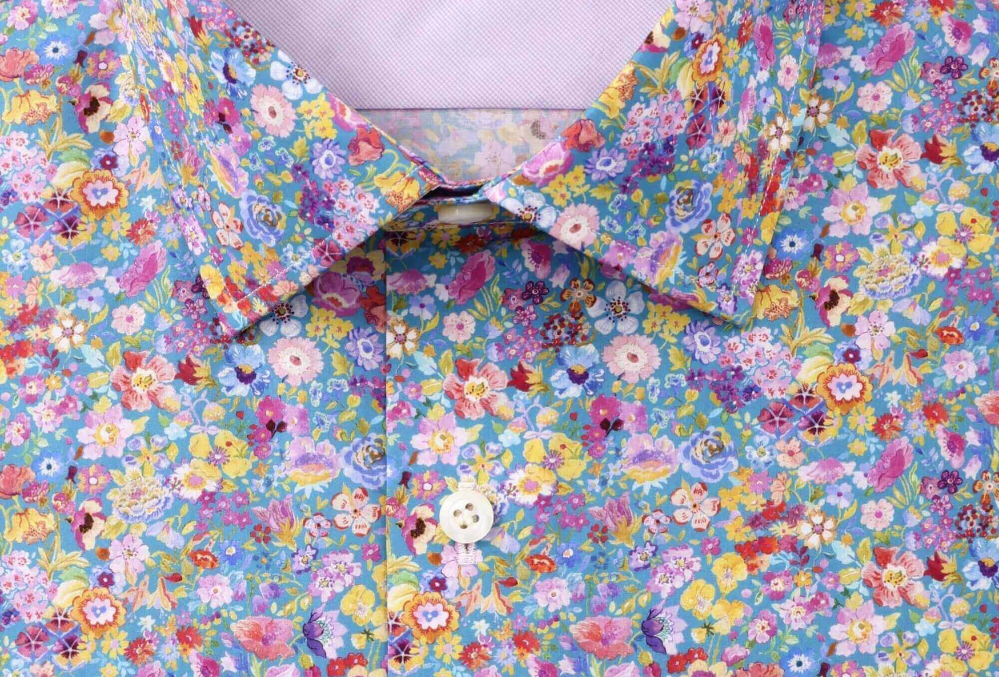 Luxury floral shirt for men's cruise packing tips, high-end resort wear fashion.