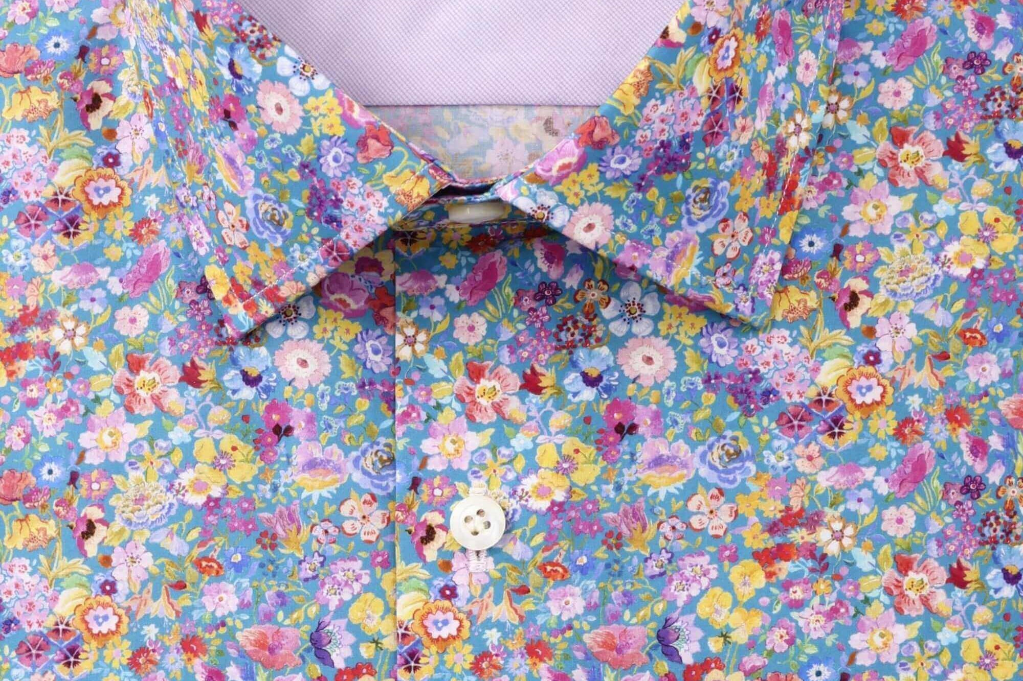 Luxury floral shirt for men's cruise packing tips, high-end resort wear fashion.