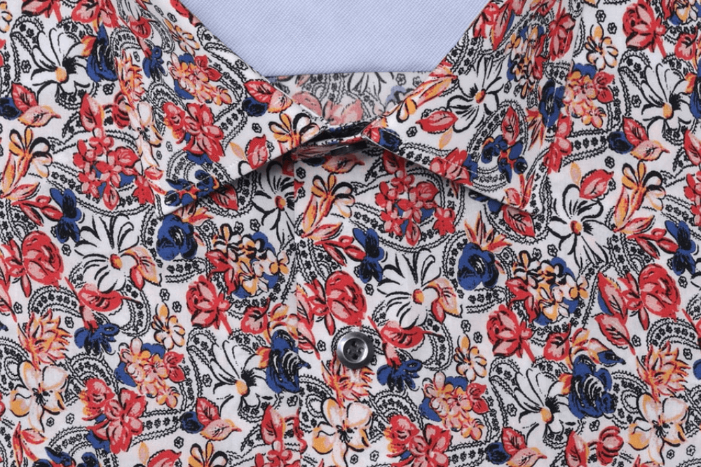 Bowery multicolor floral print luxury men's dress shirt – Treffort
