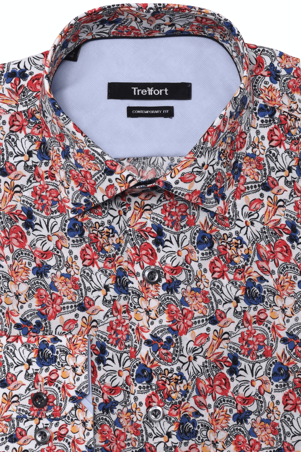 Bowery multicolor floral print luxury men's dress shirt – Treffort
