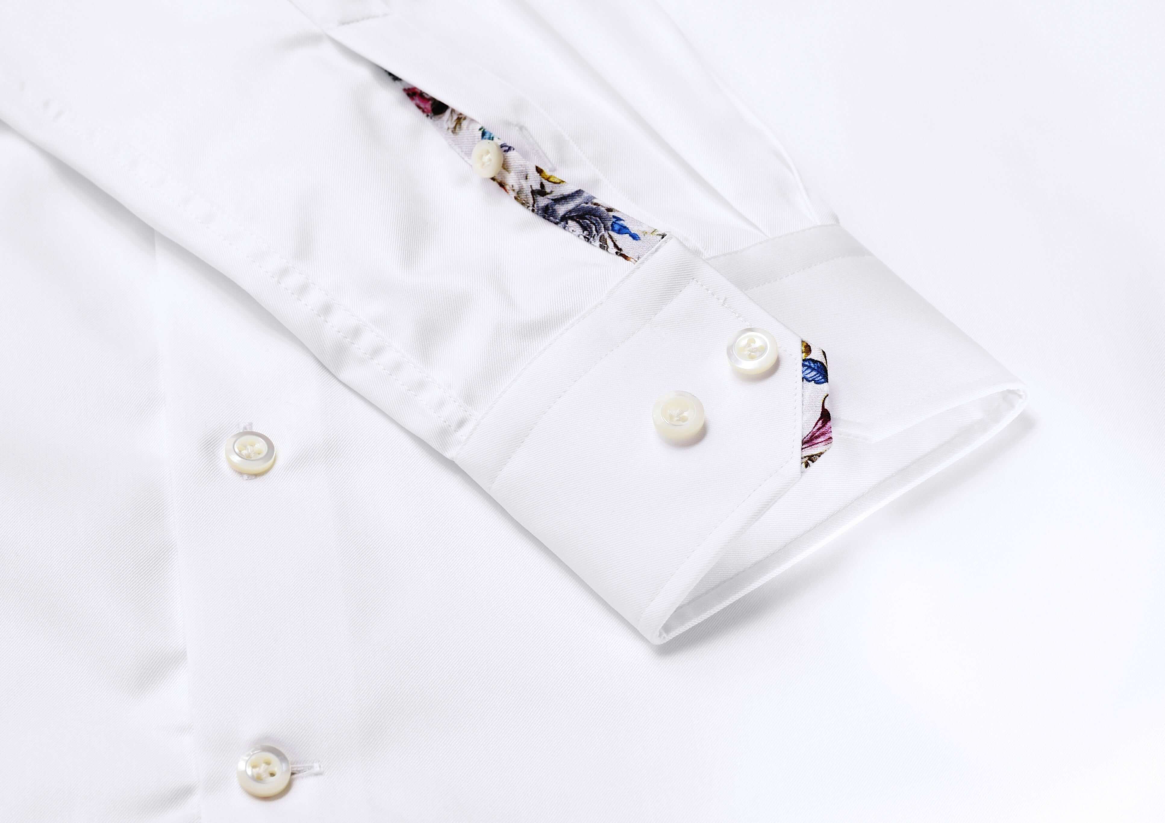 Bennett White multicolor luxury men's dress shirt – Treffort