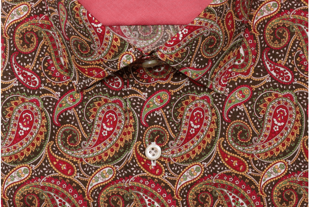 Ellington multicolor paisley print luxury men's dress shirt – Treffort