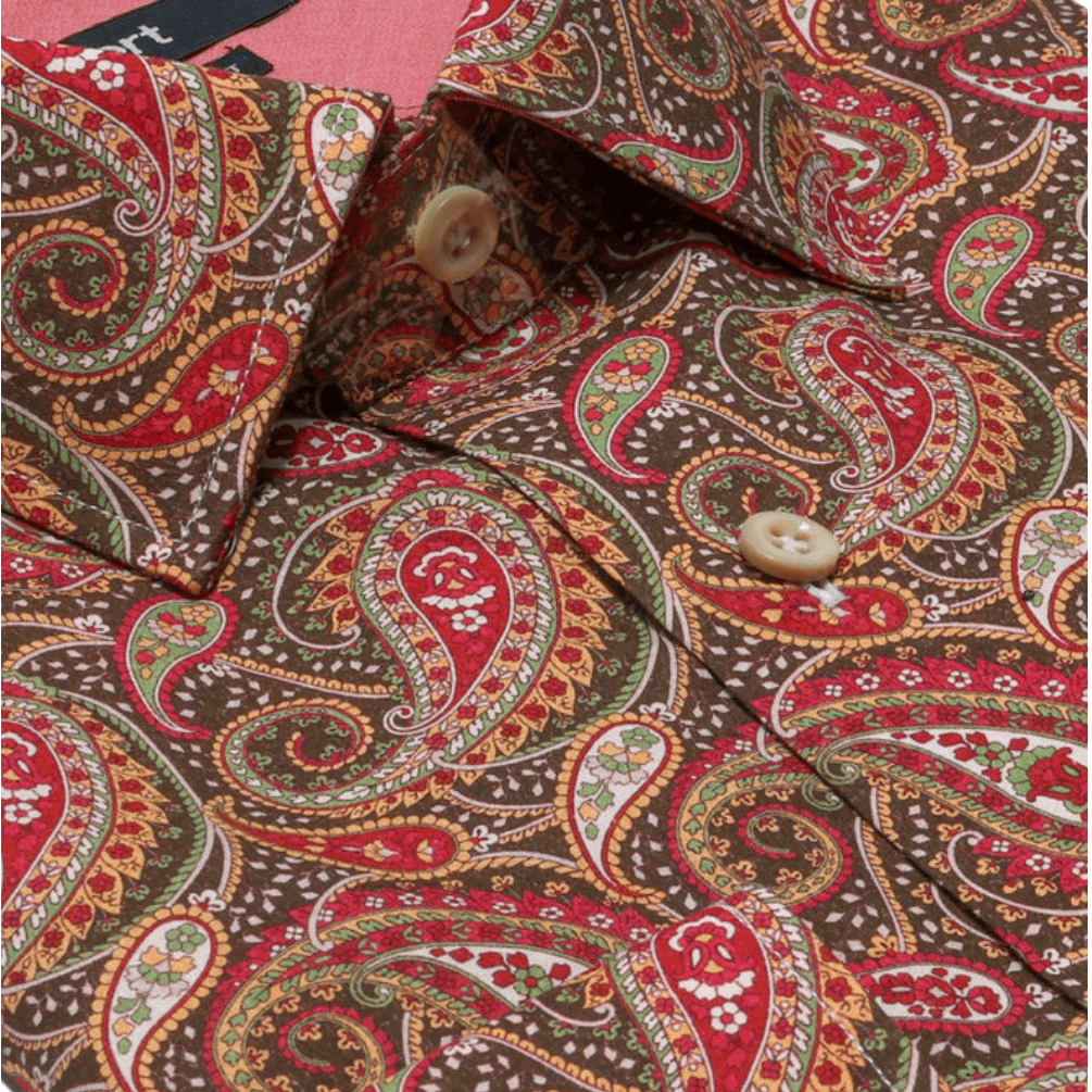 Ellington multicolor paisley print luxury men's dress shirt – Treffort