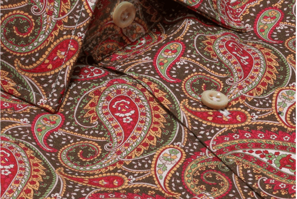 Ellington multicolor paisley print luxury men's dress shirt – Treffort