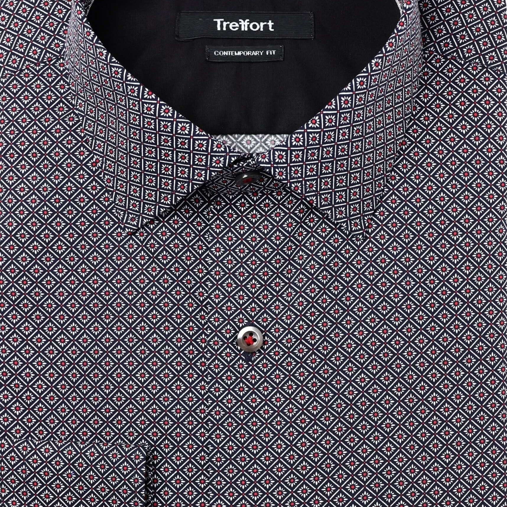 Exchange Red Black  luxury men's dress shirt – Treffort