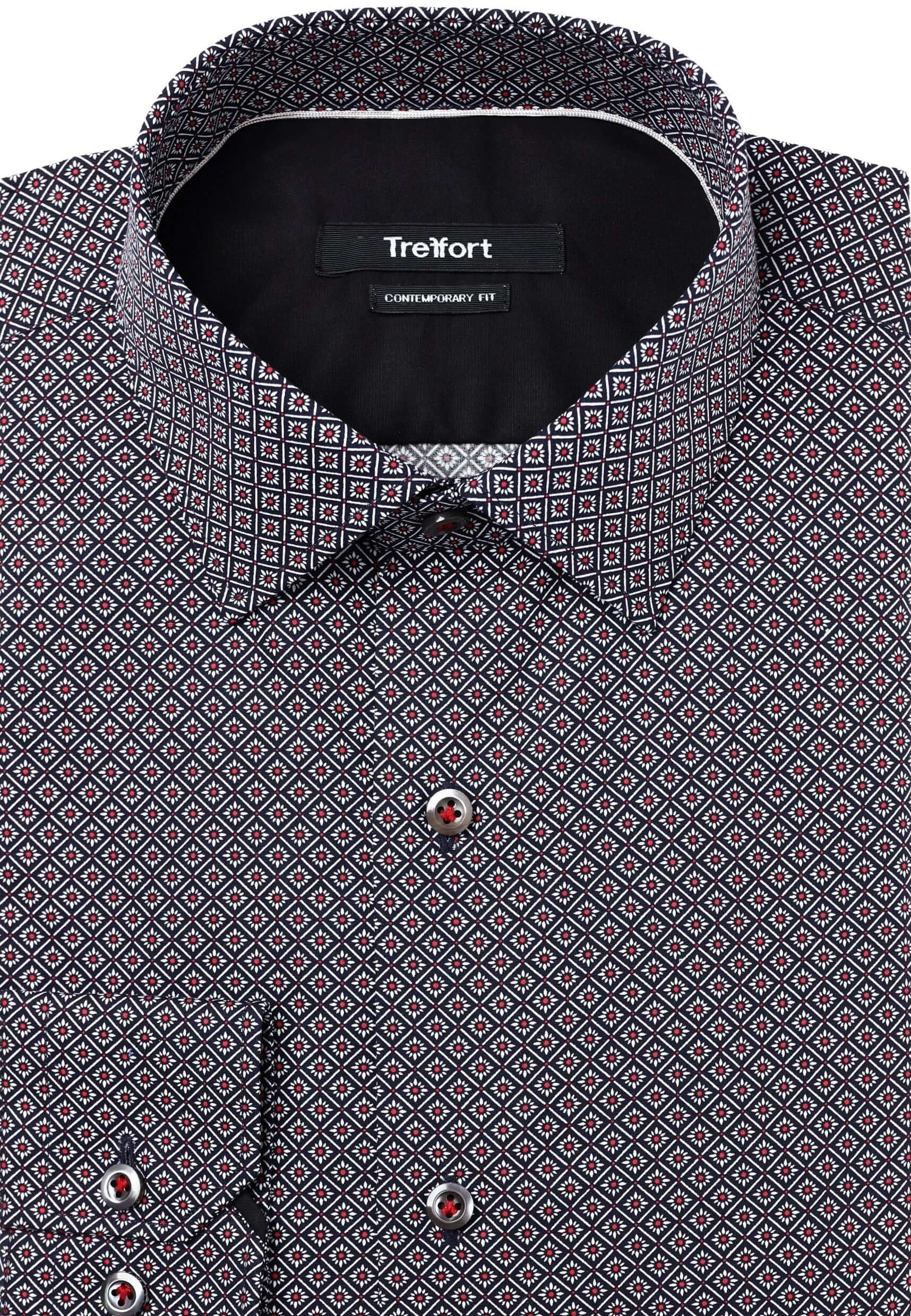Exchange Red Black  luxury men's dress shirt – Treffort