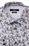 HAMILTON PRINT BUTTON DOWN DRESS SHIRT - CASUAL /FORMAL EVENT - FRONT VIEW