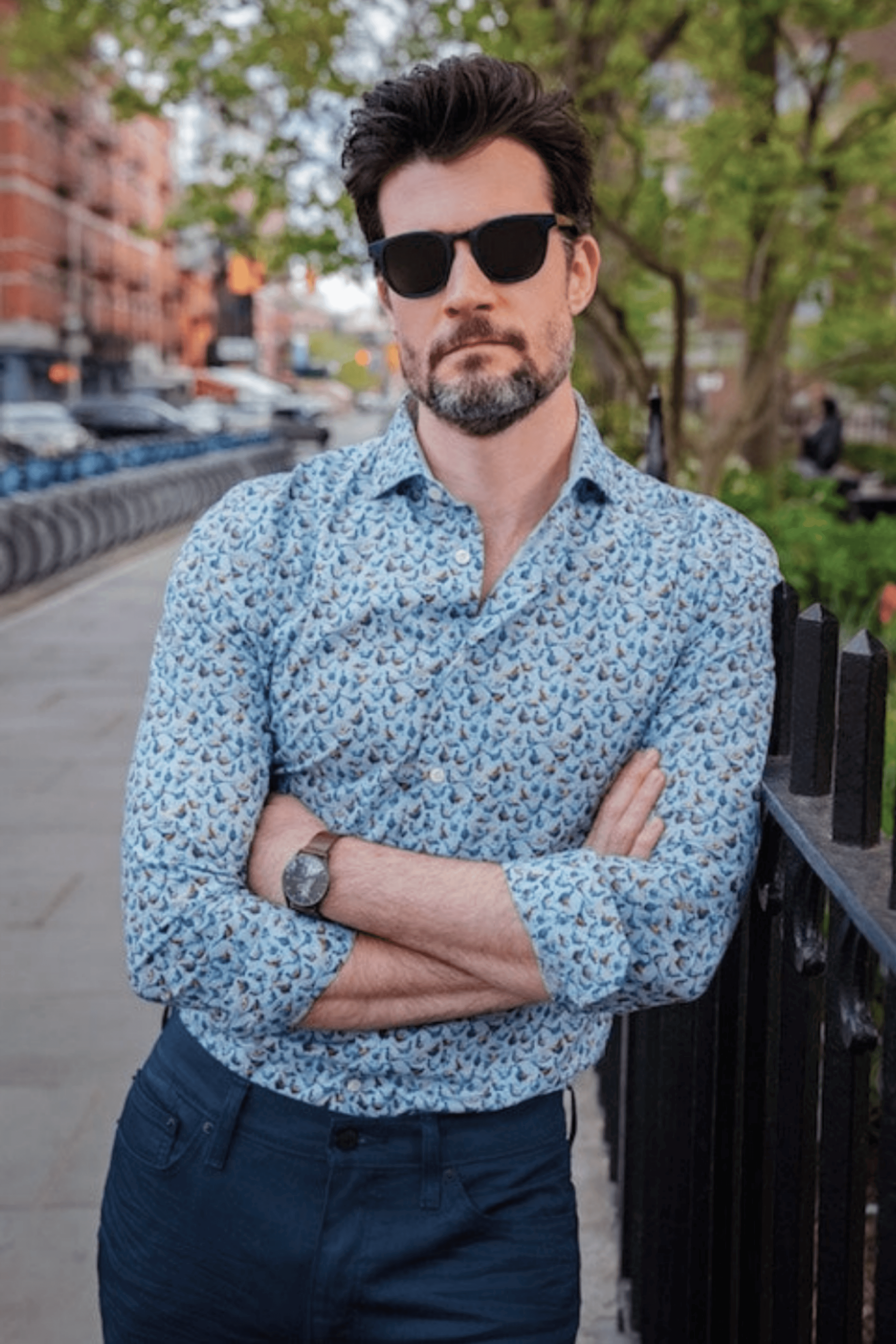 Pheasant Print multicolor bird print luxury men's dress shirt – Treffort