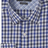 Monroe Navy Blue checkered luxury men's dress shirt – Treffort