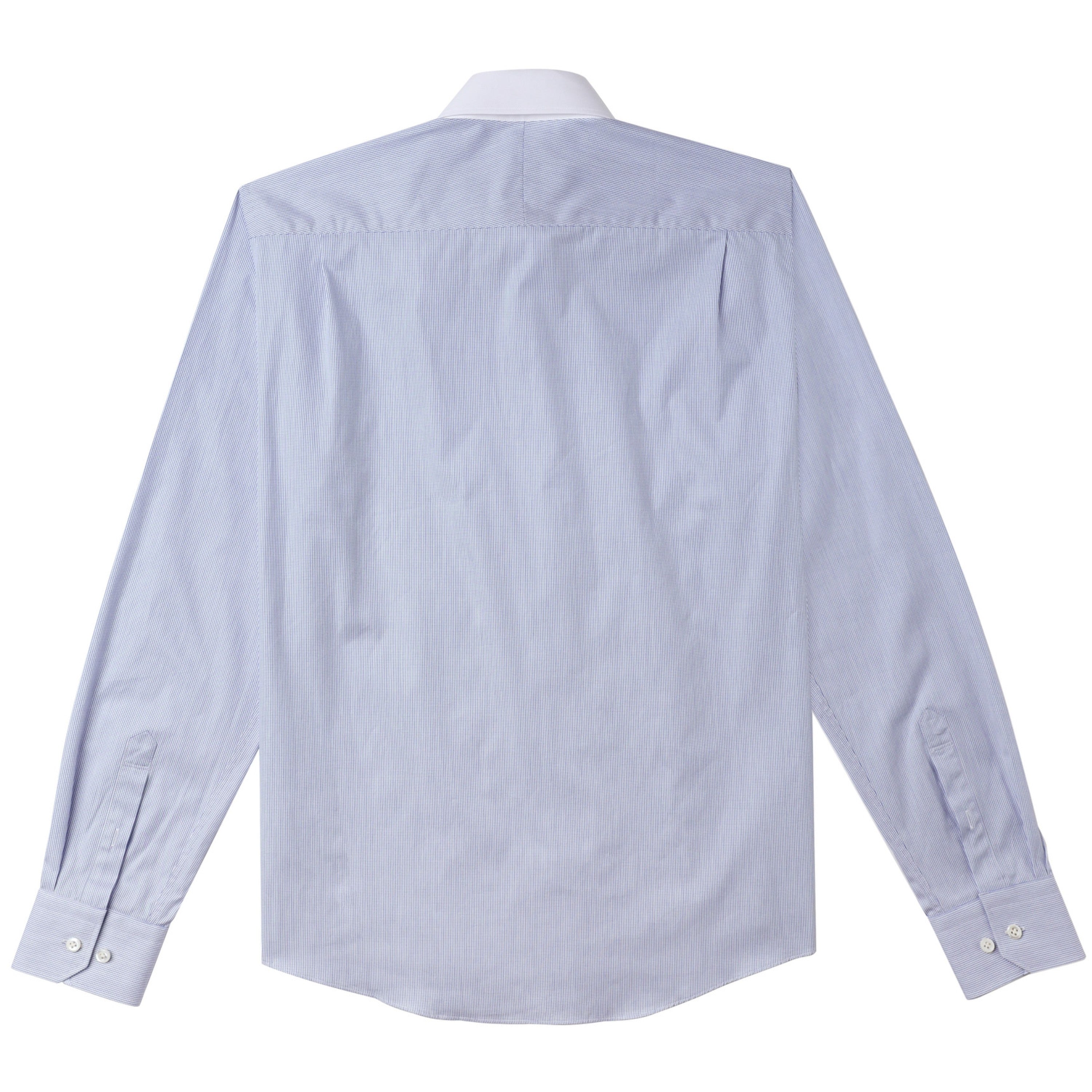 THE AILEY SHIRT (LIGHT BLUE)HIGH-END Sustainable DRESSY SMART CASUAL MEN'S SHIRT BACK 