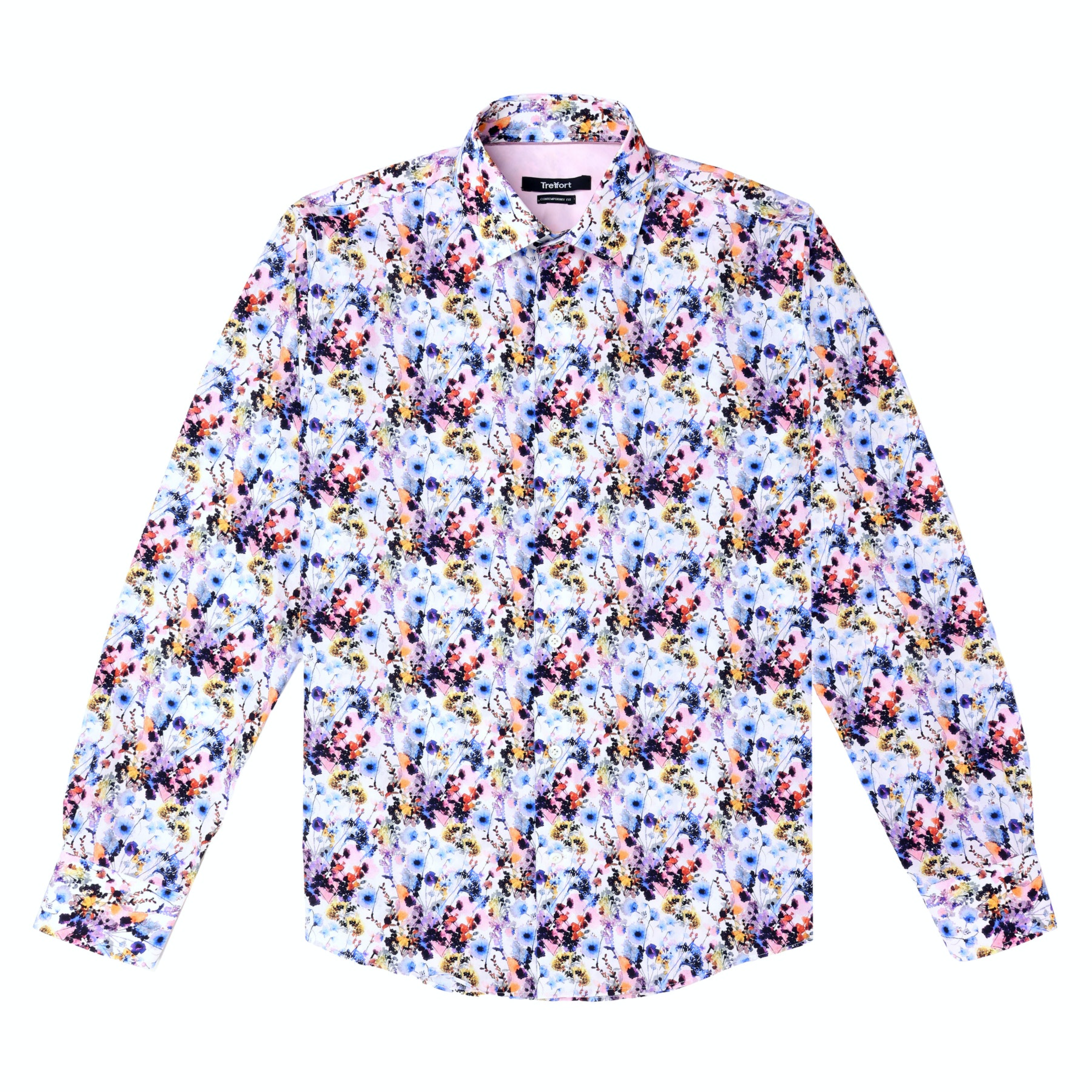 watercolor floral shirt (multicolor)