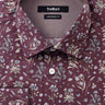 Eldridge Luxury Men's Floral Dress Shirt – Wine 