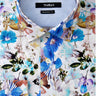 Henshaw Luxury Men's Floral Dress Shirt – Multicolor | Treffort, featuring premium cotton and vibrant floral design for upscale events.