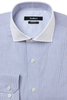 AILEY LIGHT BLUE BUTTON DOWN DRESS SHIRT - CASUAL /FORMAL EVENT - FRONT VIEW