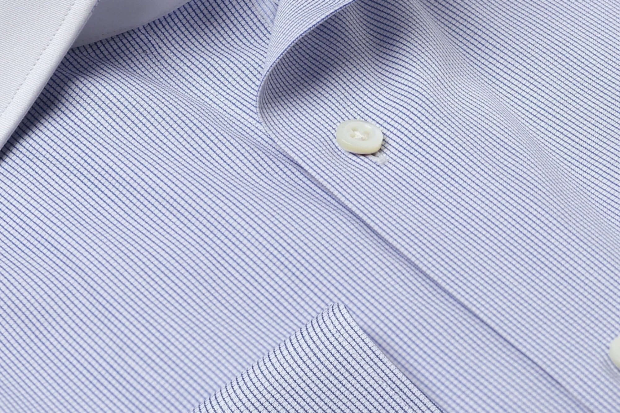 Ailey Light Blue luxury men's dress shirt contrast collar – Treffort