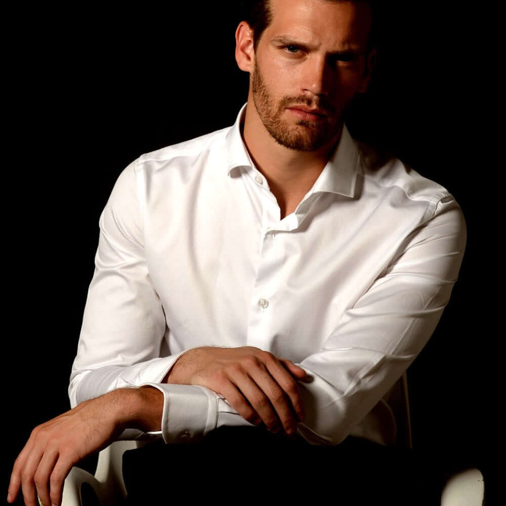 Anderson White luxury men's slim fit dress shirt – Treffort