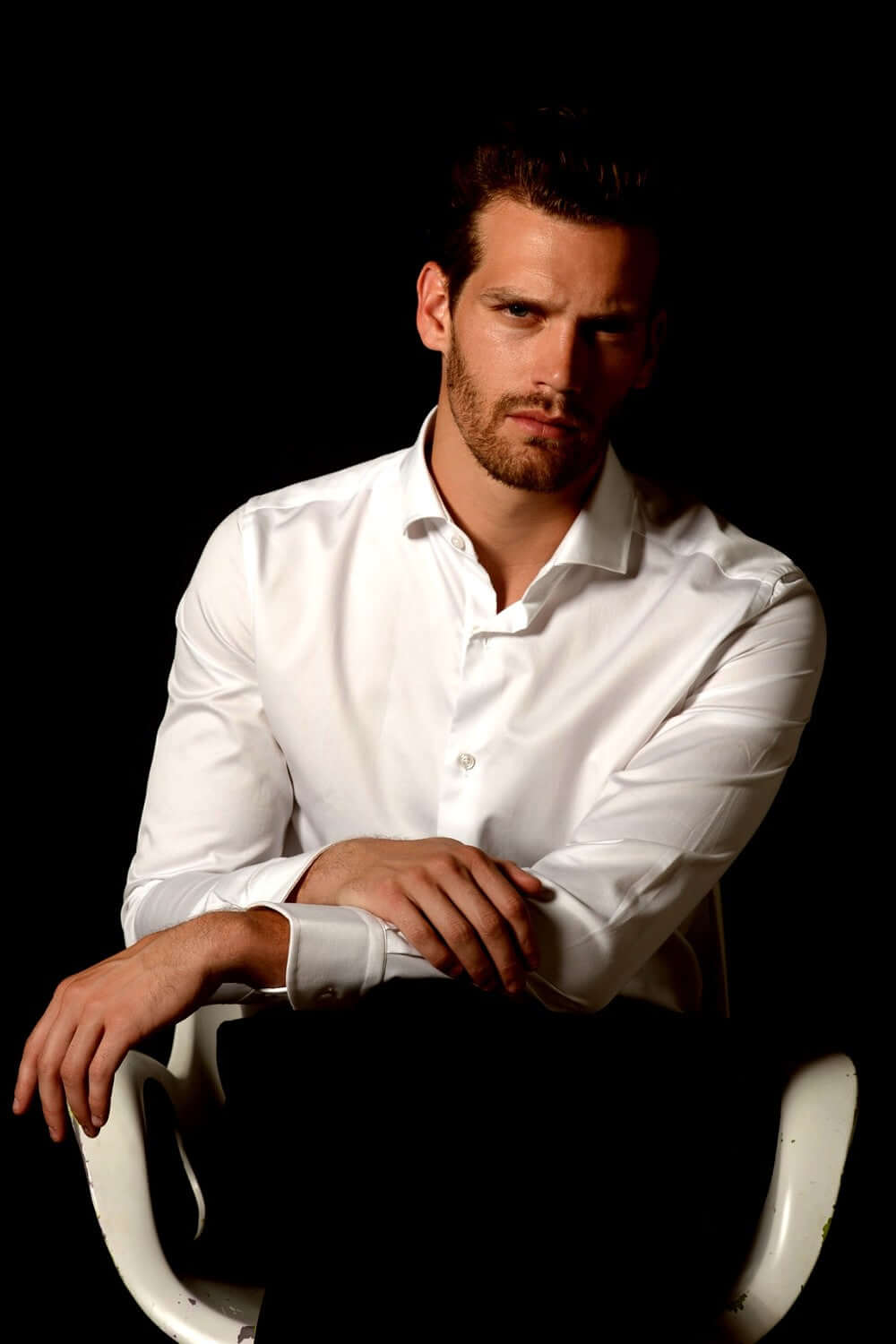 Anderson White luxury men's slim fit dress shirt – Treffort