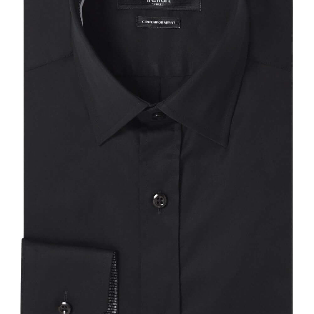 Benson Black luxury men's dress shirt – Treffort