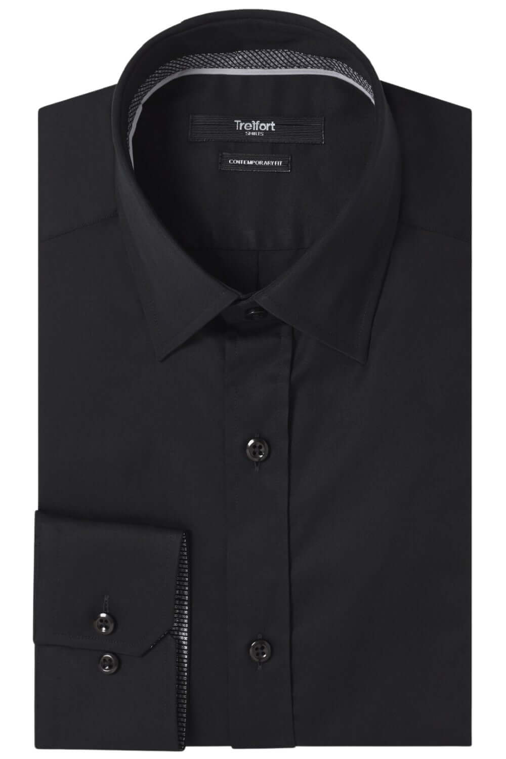 Benson Black luxury men's dress shirt – Treffort