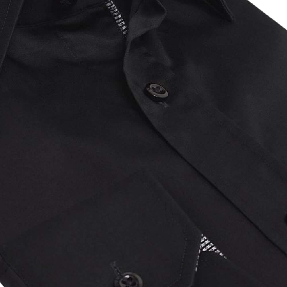 Benson Black luxury men's dress shirt – Treffort