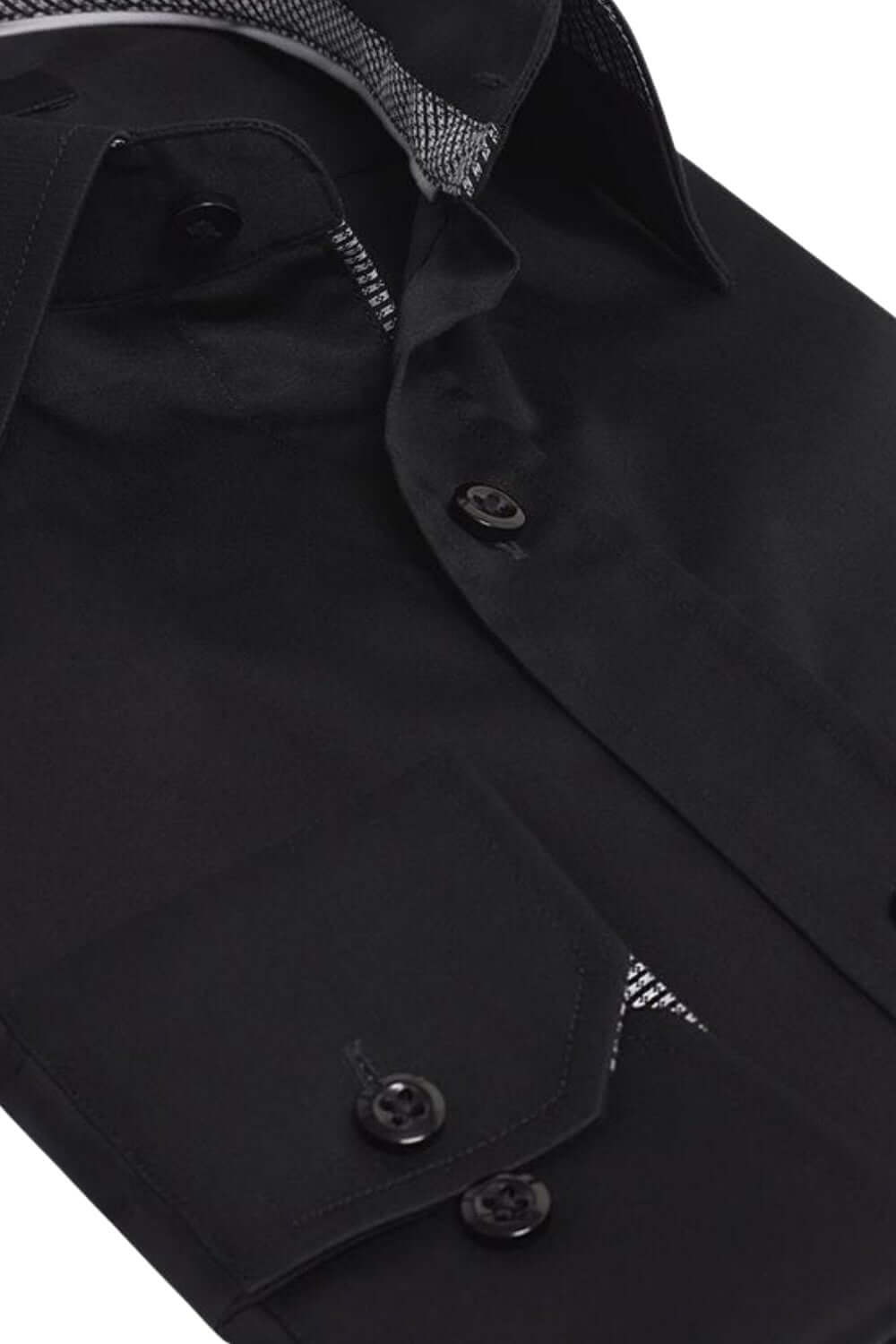 Benson Black luxury men's dress shirt – Treffort
