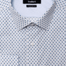 CORTLAND WHITE PRINT BUTTON DOWN DRESS SHIRT - CASUAL /FORMAL EVENT - FRONT VIEW