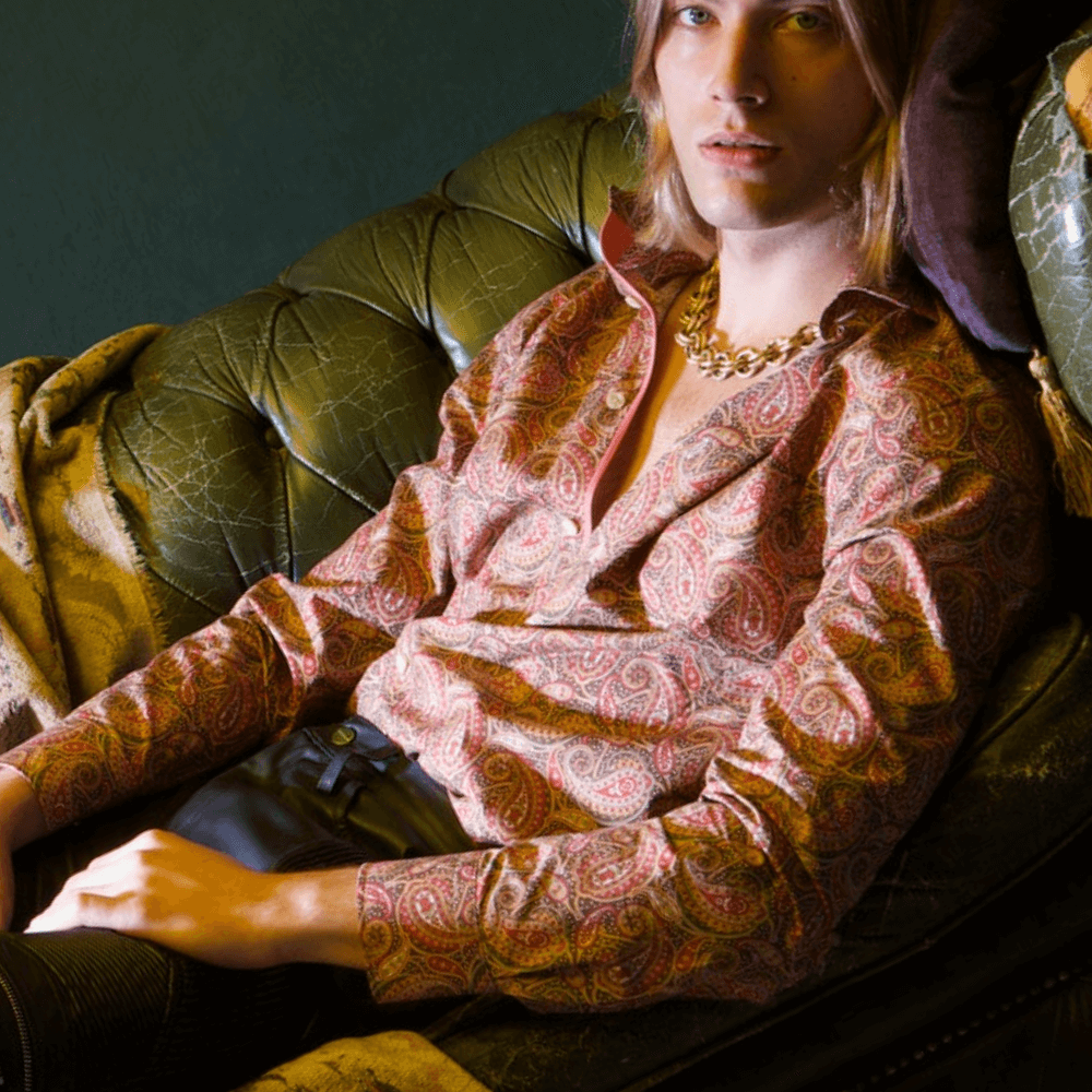 Ellington multicolor paisley print luxury men's dress shirt – Treffort