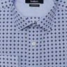 Empire Tile Print Blue White paisley luxury men's dress shirt – Treffort