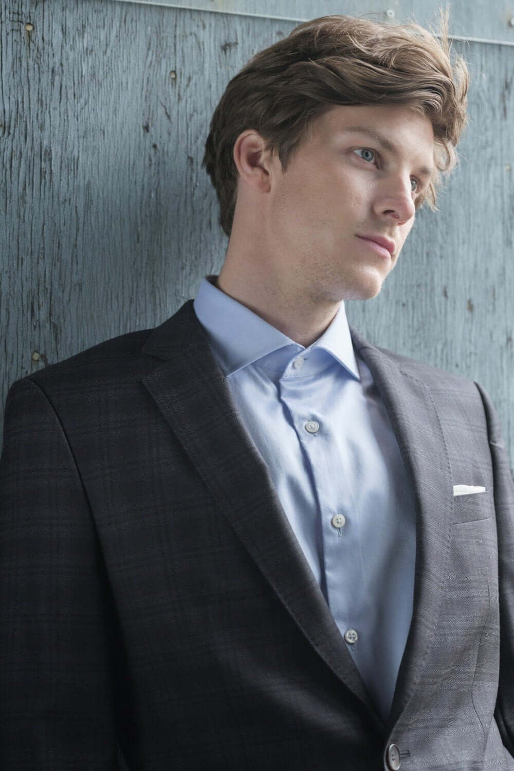 Evans Blue luxury men's dress shirt – Treffort