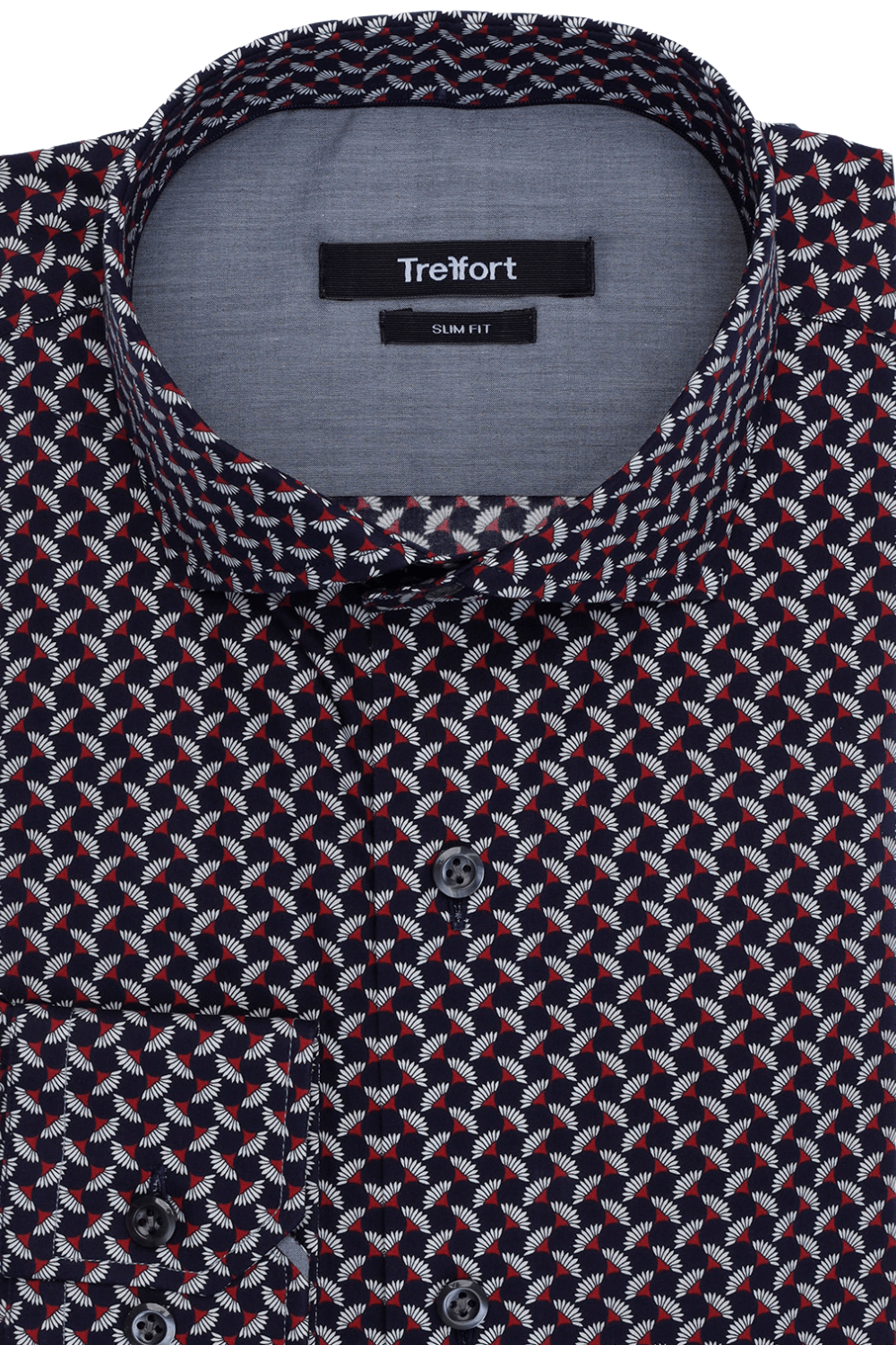 Sakura Print Black Multicolor geometric luxury men's dress shirt – Treffort