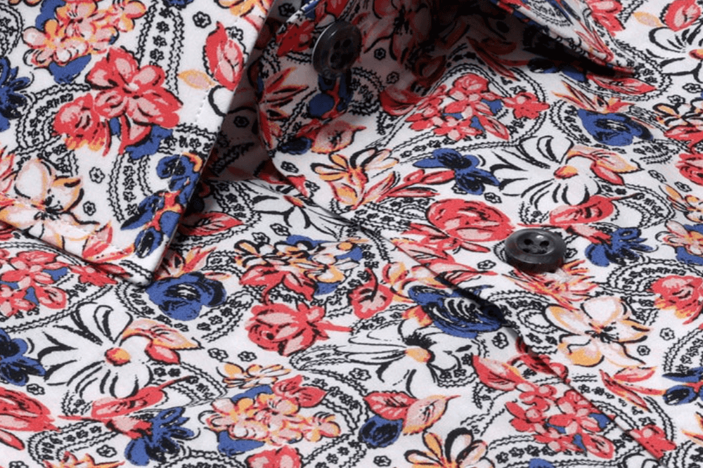 Bowery multicolor floral print luxury men's dress shirt – Treffort