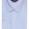 Tudor Blue micro-check luxury men's dress shirt contrast collar – Treffort