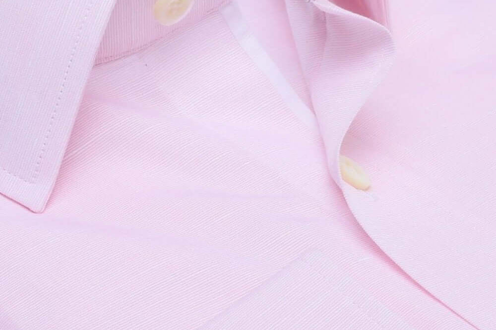 Tudor Pink micro-check luxury men's dress shirt contrast collar – Treffort