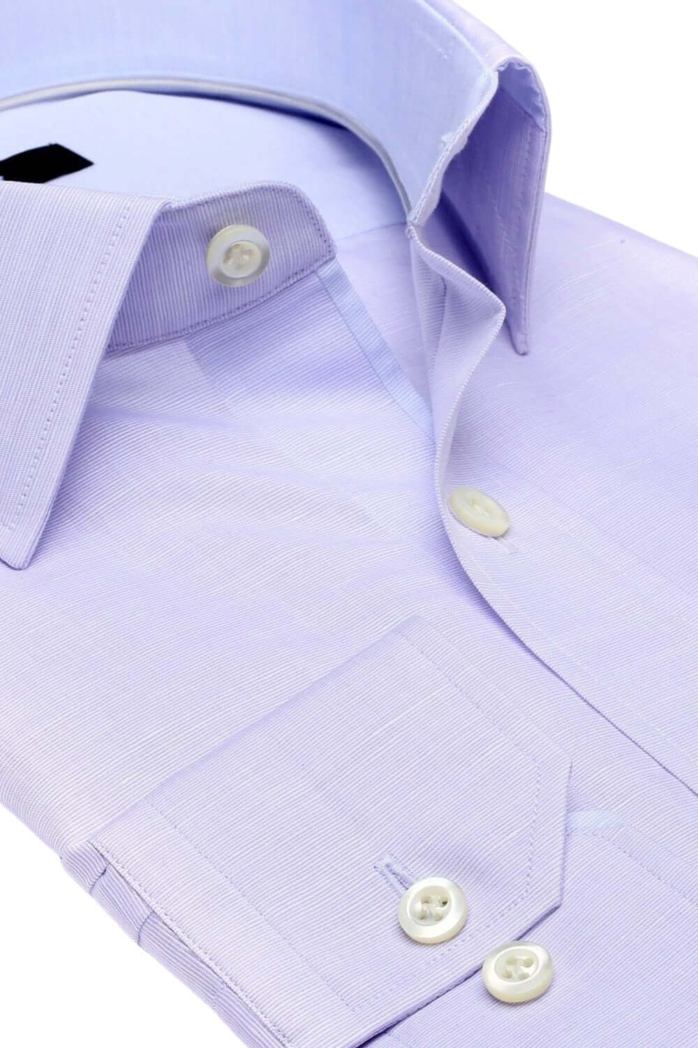 Tudor Purple micro-check luxury men's dress shirt contrast collar – Treffort