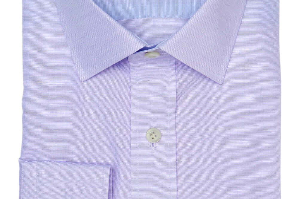 Tudor Purple micro-check luxury men's dress shirt contrast collar – Treffort