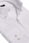 FRANKLIN WHITE BUTTON DOWN DRESS SHIRT - CASUAL /FORMAL EVENT - SIDE VIEW