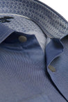 MERCER-LUXURY SLIM FIT CLASSY CHAMBRAY SHIRT HIGH-END 100%PREMIUM COTTON WITH CONTRAST DETAIL