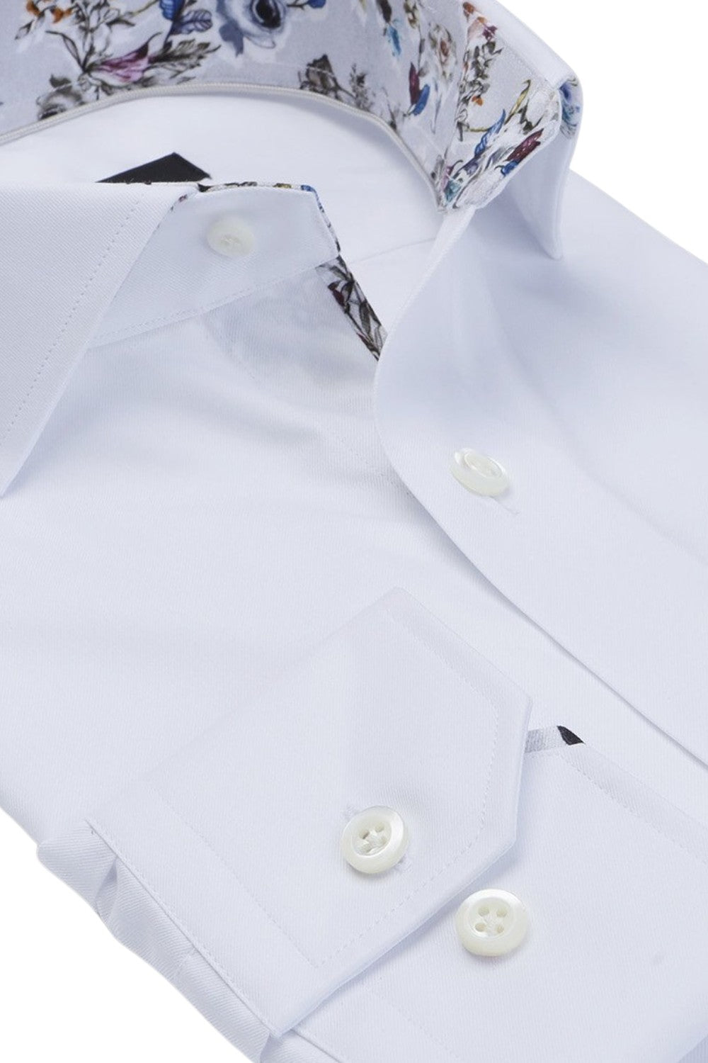 BENNETT WHITE BUTTON DOWN DRESS SHIRT - CASUAL /FORMAL EVENT - SIDE VIEW