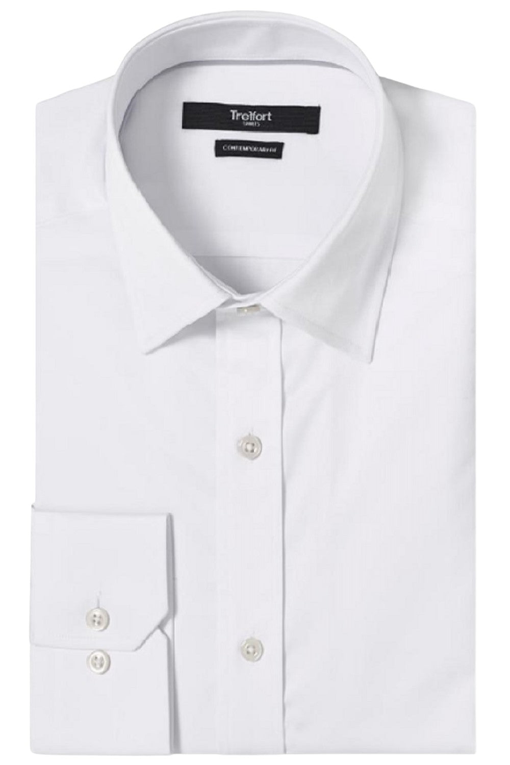 EVANS WHITE BUTTON DOWN DRESS SHIRT - CASUAL /FORMAL EVENT - FRONT VIEW