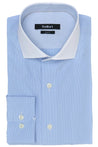 LUDLOW SKY BLUE BUTTON DOWN DRESS SHIRT - CASUAL /FORMAL EVENT - FRONT VIEW