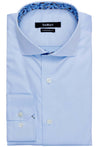 BENNETT BLUE BUTTON DOWN DRESS SHIRT - CASUAL /FORMAL EVENT - FRONT VIEW