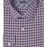 Williams Fine Brushed Cotton Wine Blue micro-check luxury men's dress shirt – Treffort